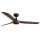 FARO 33817WT - Ventilateur de plafond PUNT M marron/noir d. 132 cm Wi-Fi Tuya + Télécommande