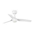 FARO 33820-1TW - Ventilateur de plafond à intensité variable MINI PUNT S LED/10W 2700/4000/6000K blanc d. 90 cm + télécommande