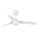 FARO 33820WT-1TW - LED-dimbare plafondventilator MINI PUNT S LED/10W/230V 2700/3000/4000K wit Ø 90 cm Wi-Fi Tuya + afstandsbediening