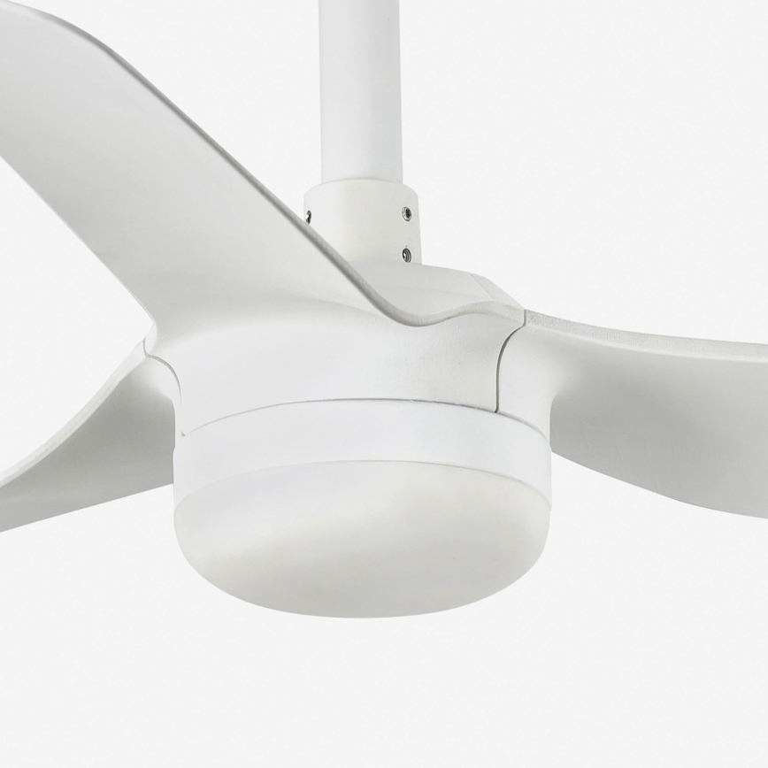 FARO 33820WT-1TW - Ventilateur de plafond MINI PUNT S à intensité variable, LED 10W, 230V, 2700/3000/4000K, blanc, Ø 90 cm, Wi-Fi Tuya + télécommande