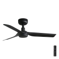 FARO 33822 - Plafondventilator MINI PUNT S zwart diameter 90 cm + afstandsbediening
