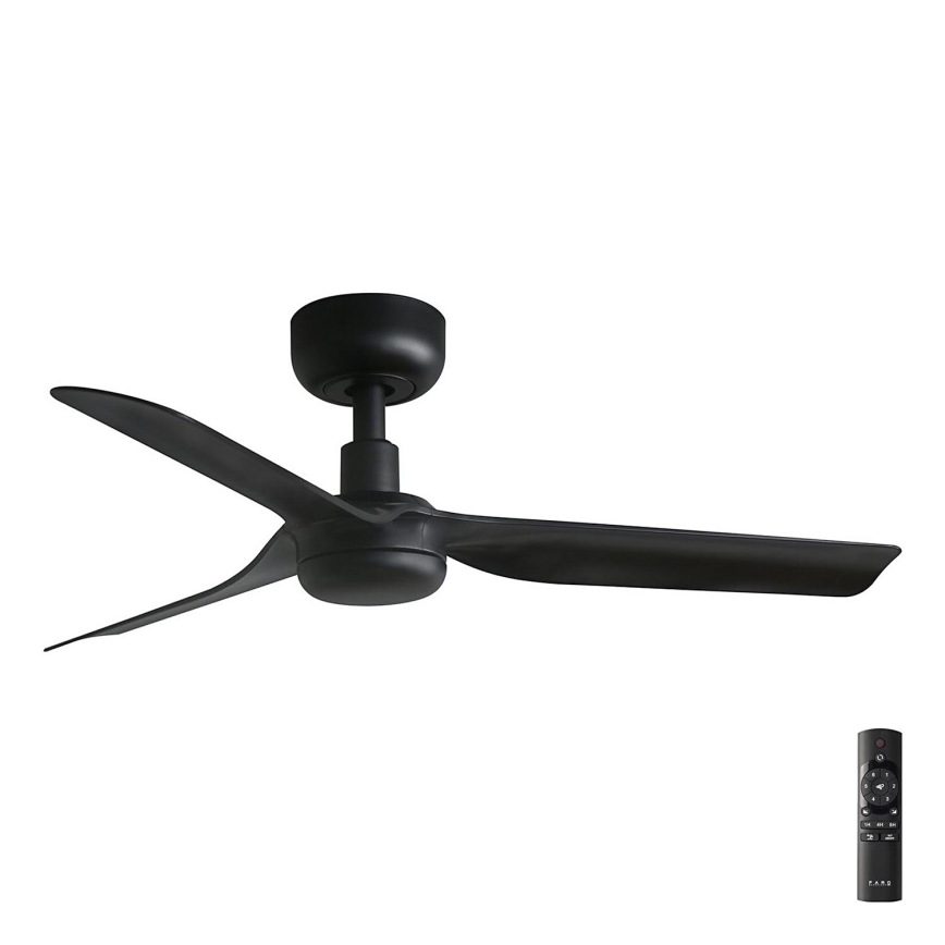 FARO 33822 - Plafondventilator MINI PUNT S zwart diameter 90 cm + afstandsbediening