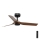 FARO 33823 - Plafondventilator MINI PUNT S bruin/zwart diameter 90 cm + afstandsbediening