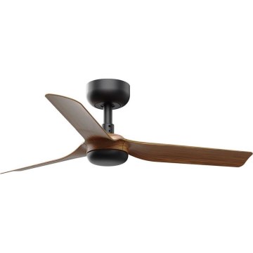 FARO 33823WT - Ventilateur de plafond MINI PUNT S marron/noir d. 90 cm Wi-Fi Tuya + Télécommande