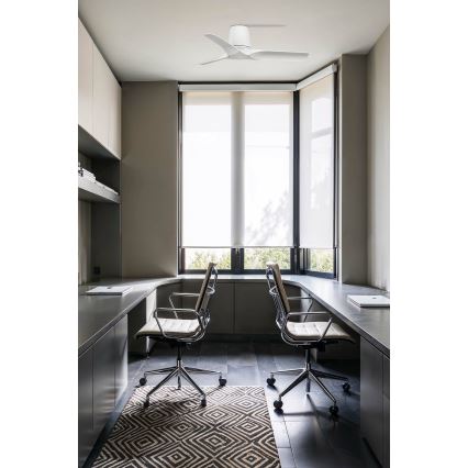 FARO 33826 - Ventilateur de plafond HEY TUB S blanc d. 90 cm + Télécommande
