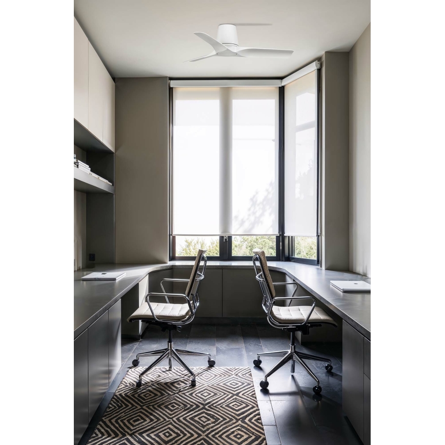 FARO 33826 - Ventilateur de plafond HEY TUB S blanc d. 90 cm + Télécommande