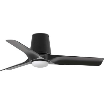 FARO 33827WT1S - LED dimbare plafondventilator HEY TUB S LED/10W/230V 2700/3000/4000K Ø 90 cm zwart Wi-Fi Tuya + afstandsbediening