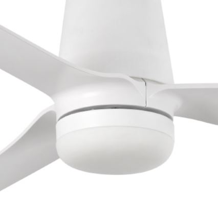 FARO 33828-1TW - Dimbare LED-plafondventilator PUNT TUB M LED/18W/230V 2700/3000/4000K Ø 130 cm wit, incl. afstandsbediening