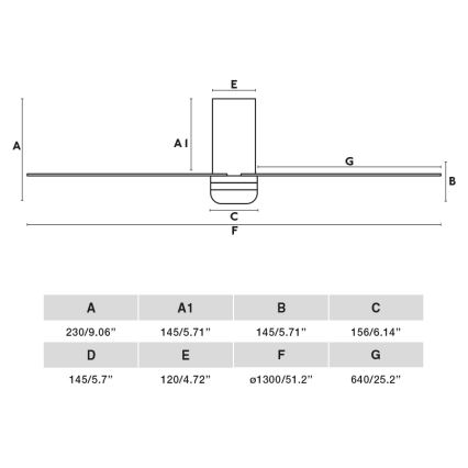 FARO 33828-1TW - LED dimbare plafondventilator PUNT TUB M LED/18W/230V 3000/4200/6500K diameter 130 cm wit + afstandsbediening