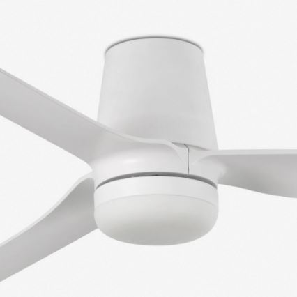 FARO 33828WT-1TW - Ventilateur de plafond à intensité variable PUNT TUB M LED/18W/230V 3000/4200/6500K blanc d. 132 cm Wi-Fi Tuya + Télécommande