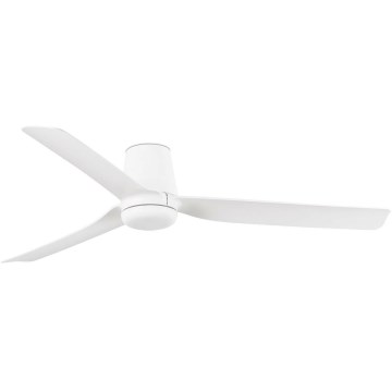 FARO 33828WT - Ventilateur de plafond PUNT TUB M blanc d. 132 cm Wi-Fi Tuya + Télécommande