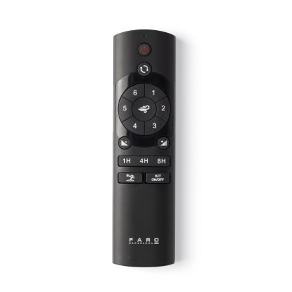 FARO 33829-1TW - Ventilateur de plafond à intensité variable PUNT TUB M LED/18W/230V 3000/4200/6500K d. 130 cm blanc/marron+ Télécommande