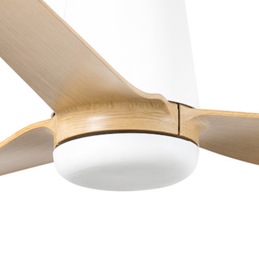 FARO 33829 - Ventilateur de plafond PUNT TUB M marron/blanc d. 130 cm + télécommande