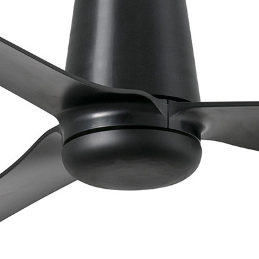 FARO 33830 - Ventilateur de plafond PUNT TUB M noir d. 130 cm + télécommande