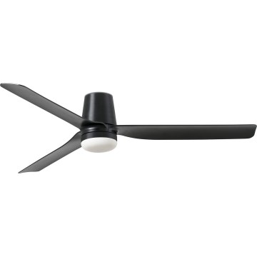 FARO 33830WT-1TW - Ventilateur de plafond à intensité variable PUNT TUB M LED/18W/230V 3000/4200/6500K noir d. 132 cm Wi-Fi Tuya + Télécommande