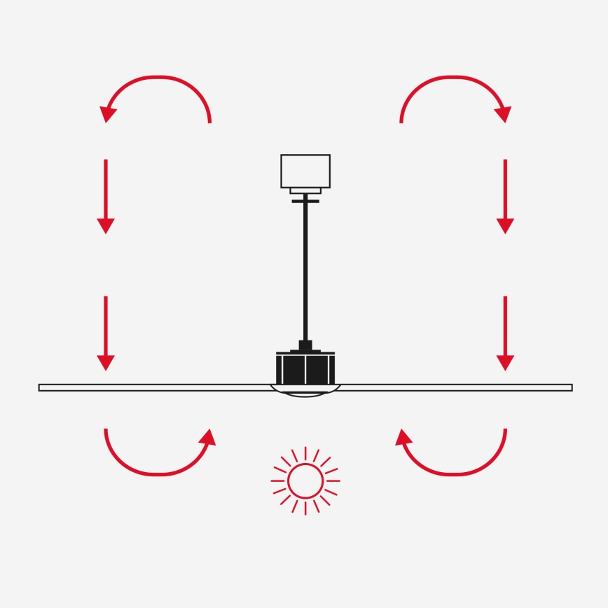 FARO 33830WT1S - Dimbare LED-plafondventilator PUNT TUB M LED/18W/230V 2700/3000/4000K Ø 132 cm zwart Wi-Fi Tuya + afstandsbediening
