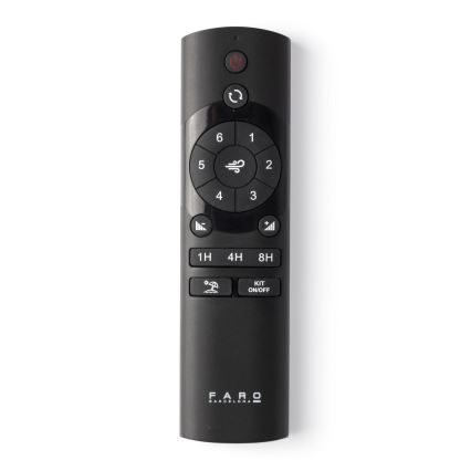 FARO 33831-1TW - Ventilateur de plafond à intensité variable PUNT TUB M LED/18W/230V 3000/4200/6500K d. 130 cm marron/noir + Télécommande