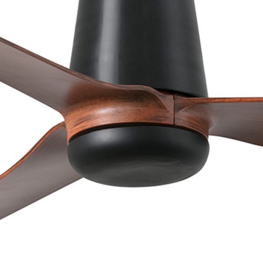 FARO 33831 - Ventilateur de plafond PUNT TUB M marron/noir d. 130 cm + télécommande