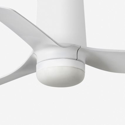 FARO 33832-1TW - Ventilateur de plafond LED à intensité réglable MINI PUNT TUB avec LED/10W/230V 2700/3000/4000K Ø 90 cm blanc + télécommande