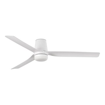 FARO 33832-1TW - Ventilateur de plafond LED à intensité réglable MINI PUNT TUB avec LED/10W/230V 2700/3000/4000K Ø 90 cm blanc + télécommande
