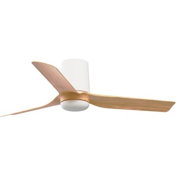 FARO 33833 - Ventilateur de plafond MINI PUNT TUB S marron/blanc d. 90 cm + télécommande