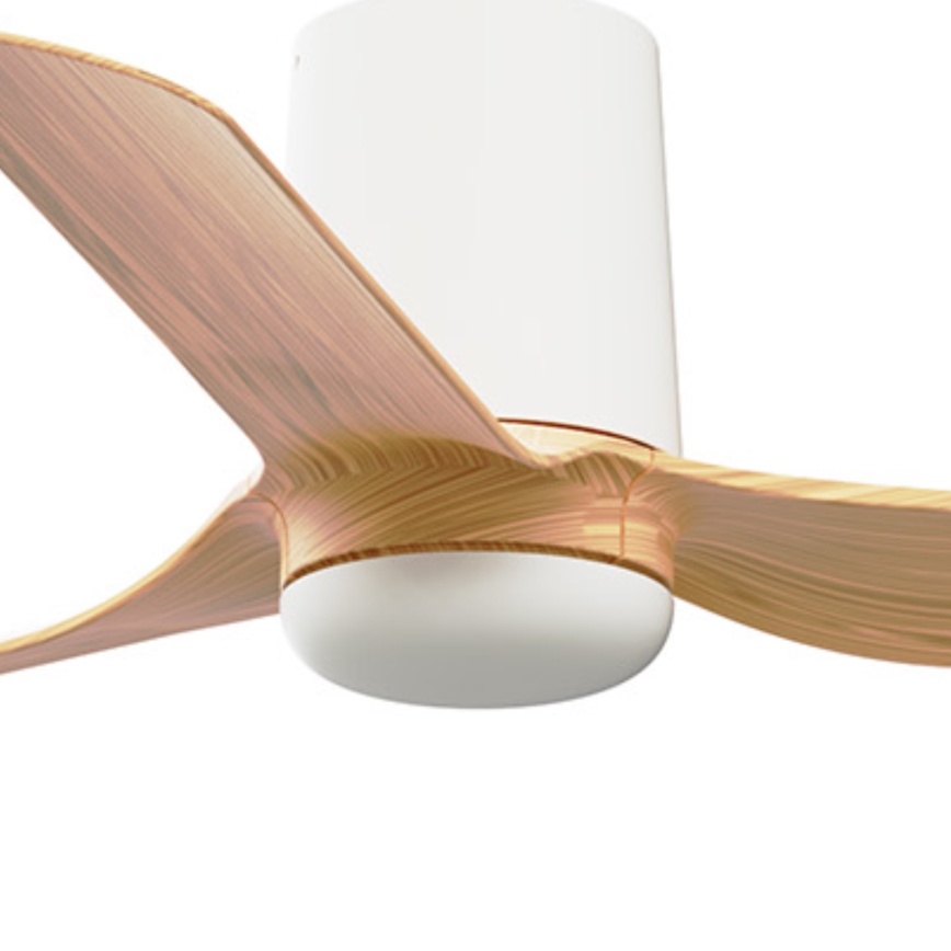 FARO 33833 - Ventilateur de plafond MINI PUNT TUB S marron/blanc d. 90 cm + télécommande