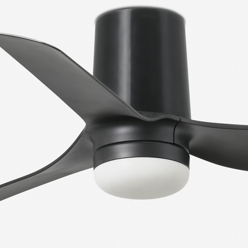 FARO 33834-1TW - Ventilateur de plafond LED dimmable MINI PUNT TUB avec LED/10W/230V 2700/3000/4000K Ø 90 cm noir + télécommande