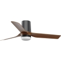 FARO 33835-1TW - Ventilateur de plafond à LED dimmable MINI PUNT TUB, LED 10W/230V, 2700/3000/4000K, Ø 90 cm, brun/noir + télécommande