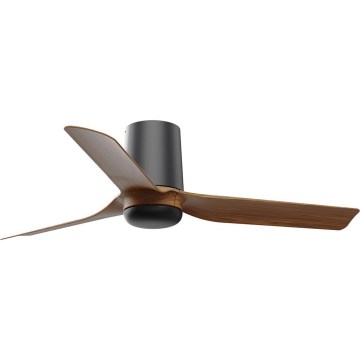 FARO 33835 - Plafondventilator MINI PUNT TUB S bruin/zwart diameter 90 cm + afstandsbediening