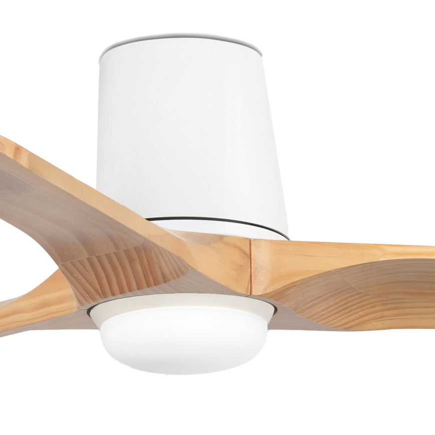 FARO 33836-1TW - Ventilateur de plafond à intensité variable HEYWOOD TUB S LED/10W/230V 2700/4000/6000K pin/blanc d. 90 cm + Télécommande