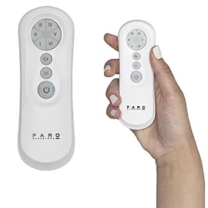 FARO 34100 - Ventilateur de plafond MILOS noir + télécommande