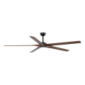 FARO 34190WT - Ventilateur de plafond BIGWOOD XL pin/noir Ø 200 cm Wi-Fi Tuya + télécommande