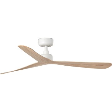 FARO 34195 - Ventilateur de plafond ROCKER M Ø 132 cm beige/blanc + télécommande