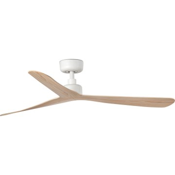 FARO 34195WT - Plafondventilator ROCKER M Ø 132 cm beige/wit Wi-Fi Tuya + afstandsbediening