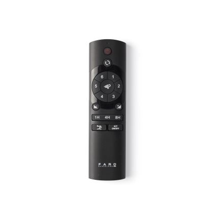 FARO 34196 - Plafondventilator ROCKER M Ø 132 cm zwart + afstandsbediening