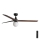 FARO 34276-11L - Plafondventilator KLIM L 1xE27/15W/230V hout/zwart diameter 150 cm + afstandsbediening