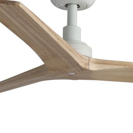 FARO 34281 - Plafondventilator KLIM S bruin/wit diameter 92,5 cm + afstandsbediening