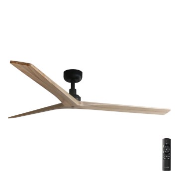 FARO 34282 - Plafondventilator KLIM L bruin/zwart diameter 150 cm + afstandsbediening