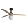 FARO 34283WT-11L - Plafondventilator KLIM M 1xE27/15W/230V hout/zwart diameter 125 cm Wi-Fi Tuya + afstandsbediening