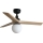 FARO 34284WT-11L - Ventilateur de plafond KLIM S 1xE27/15W/230V pin/noir d. 92,5 cm Wi-Fi Tuya + Télécommande