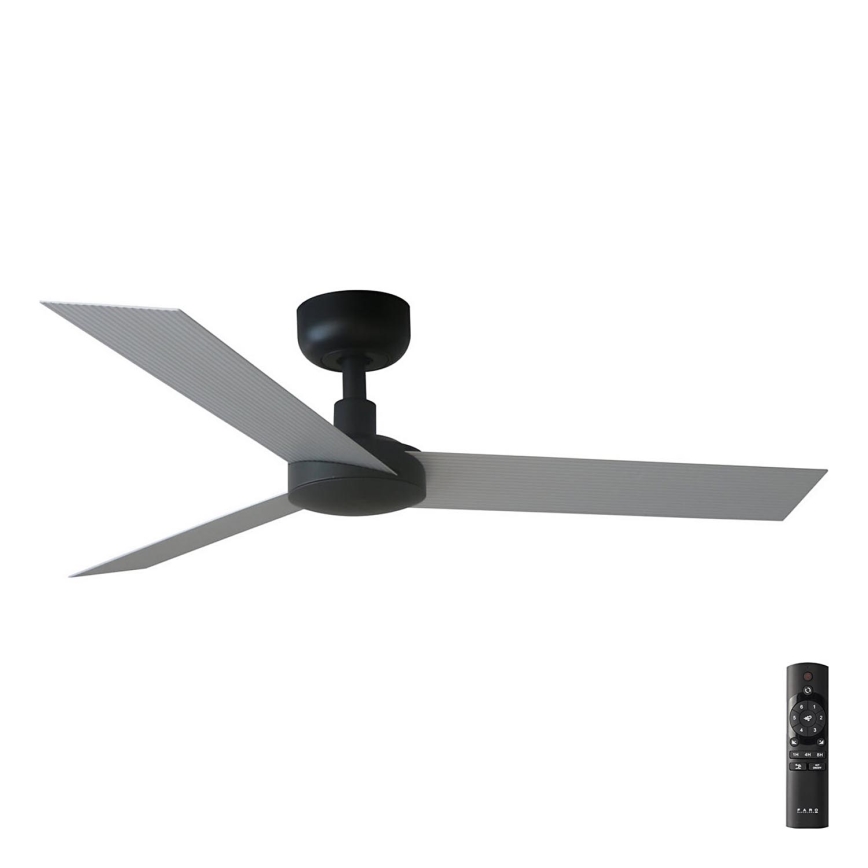 FARO 34285 - Plafondlamp CRUISER S zwart diameter 106 cm + afstandsbediening