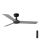 FARO 34285 - Plafondlamp CRUISER S zwart diameter 106 cm + afstandsbediening