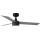 FARO 34285WT1S - Ventilateur de plafond LED à intensité variable CRUISER S LED/18W/230V 2700/3000/4000K Ø 106 cm gris/noir Wi‑Fi Tuya + télécommande