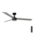 FARO 34286-1TW - LED dimbare plafondventilator CRUISER L LED/18W/230V 2700/4000/6500K diameter 132 cm zwart/grijs + afstandsbediening