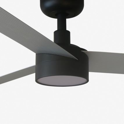 FARO 34286-1TW - Ventilateur de plafond à intensité variable CRUISER L LED/18W/230V 2700/4000/6500K d. 132 cm noir/gris + télécommande