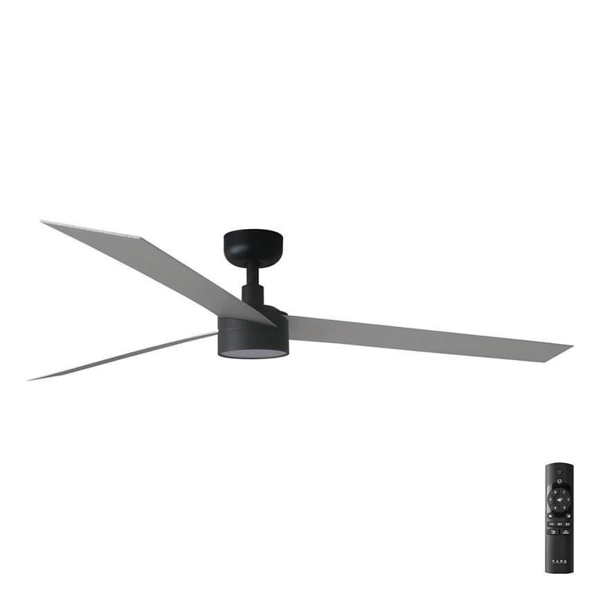 FARO 34287-1TW - Ventilateur de plafond à intensité variable CRUISER XL LED/18W/230V 2700/4000/6500K d. 160 cm noir/gris + télécommande