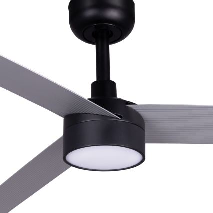 FARO 342871S - Ventilateur de plafond dimmable à LED CRUISER XL LED/18W/230V 2700/3000/4000K Ø 160 cm gris/noir + télécommande