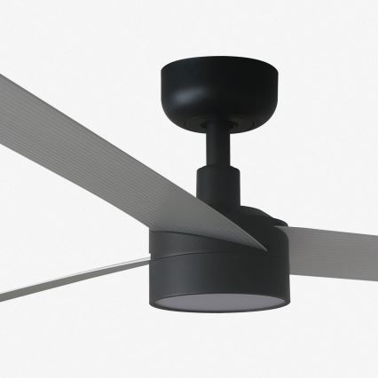 FARO 34287WT1S - Dimbare LED-plafondventilator CRUISER XL LED/18W/230V 2700/3000/4000K Ø 160 cm grijs/zwart Wi-Fi Tuya + afstandsbediening