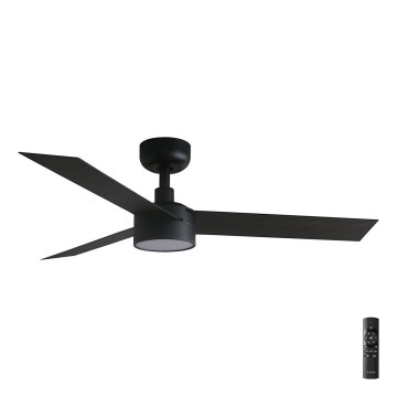 FARO 34289-1TW - Ventilateur de plafond à intensité variable CRUISER S LED/18W/230V 2700/4000/6500K d. 106 cm noir + télécommande
