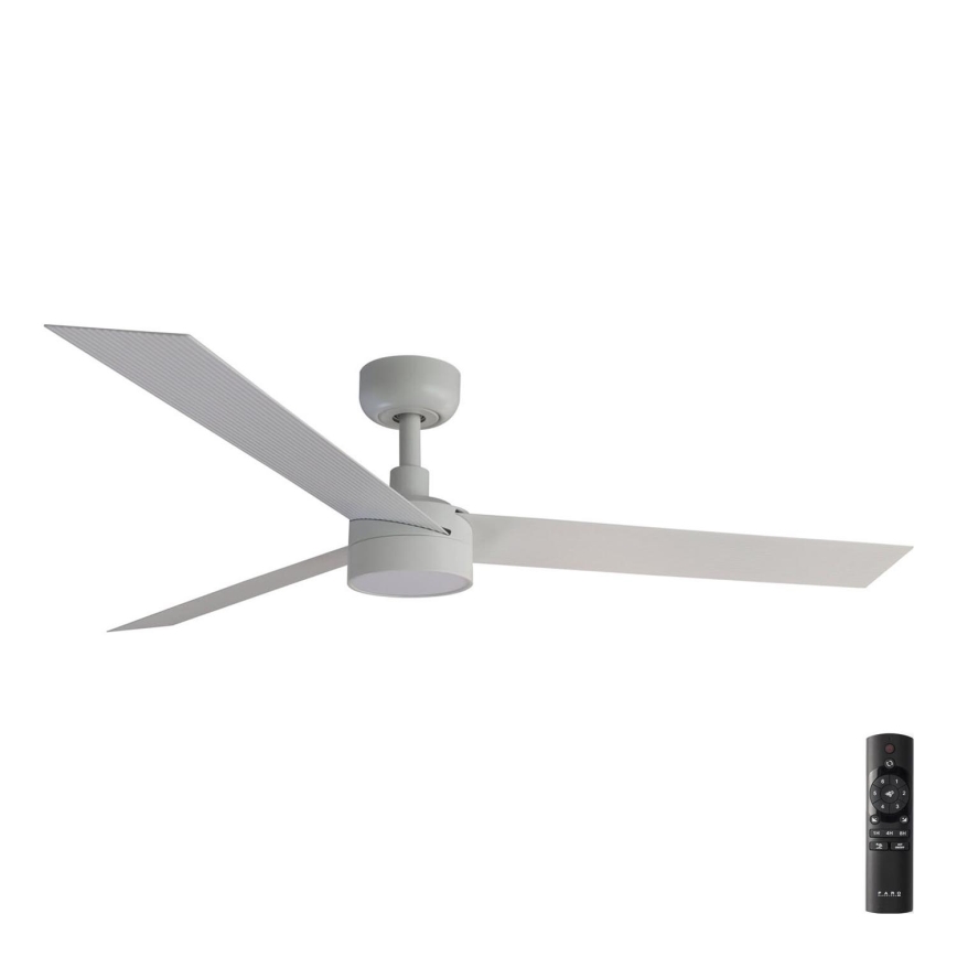 FARO 34290-1TW - LED dimbare ventilator CRUISER LED/20W/230V 2700/3000/4000K Ø 132 cm wit + afstandsbediening